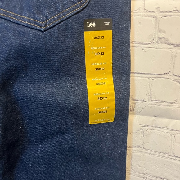 Lee Regular Fit Straight Leg Jeans 36x32 - Picture 3 of 6